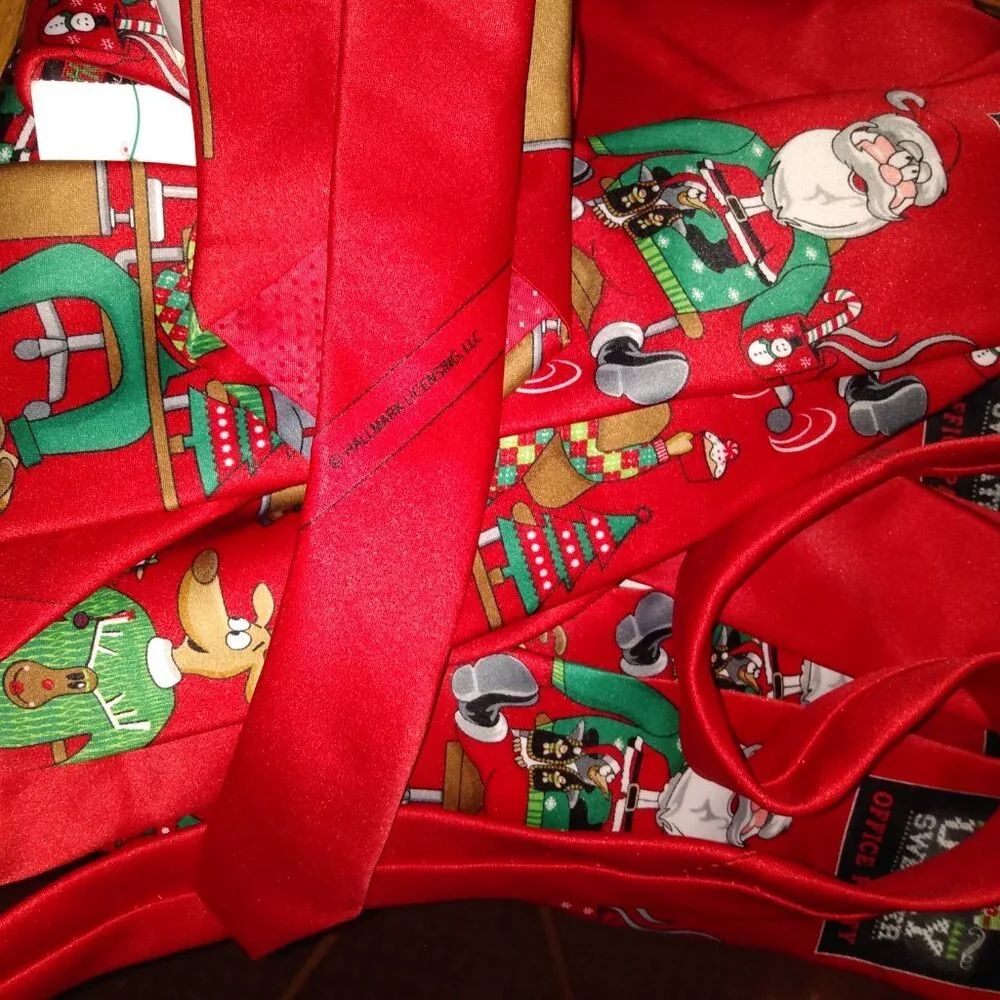 5 Red Ugly Sweater Office Party Ties Hallmark